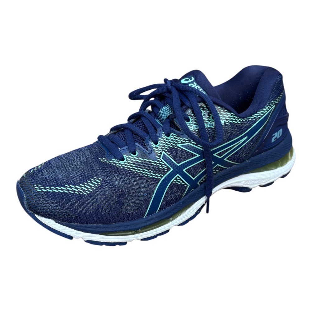 ASICS Gel-Nimbus 20 Women’s 8.5 Navy Blue & Opal Green Running Shoes